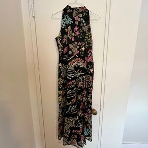Sam Edelman Black Floral Embroidery Dress